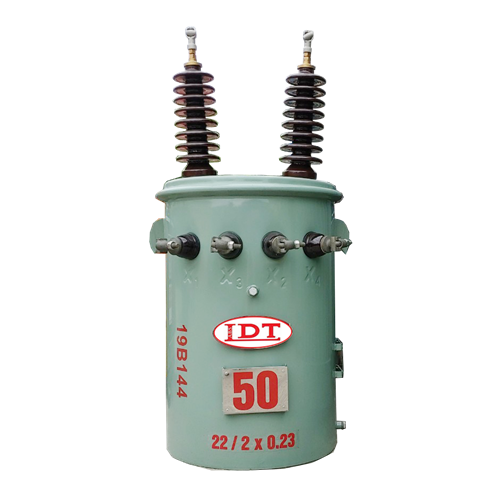 Máy biến áp Amorphous 1 Pha 2 sứ 75KVA